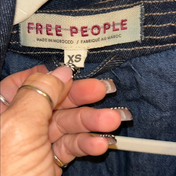 ⭐️Free People Denim Car Coat⭐️ - Picture 7 of 8